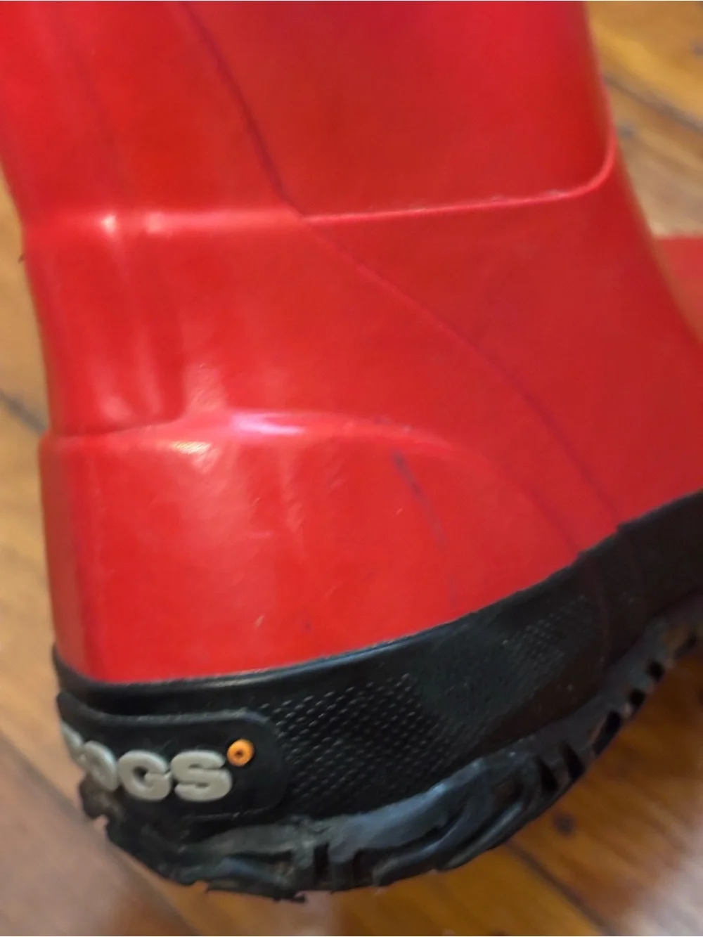 BOGS Kids Red Rain Boots Waterproof Youth Size 10
